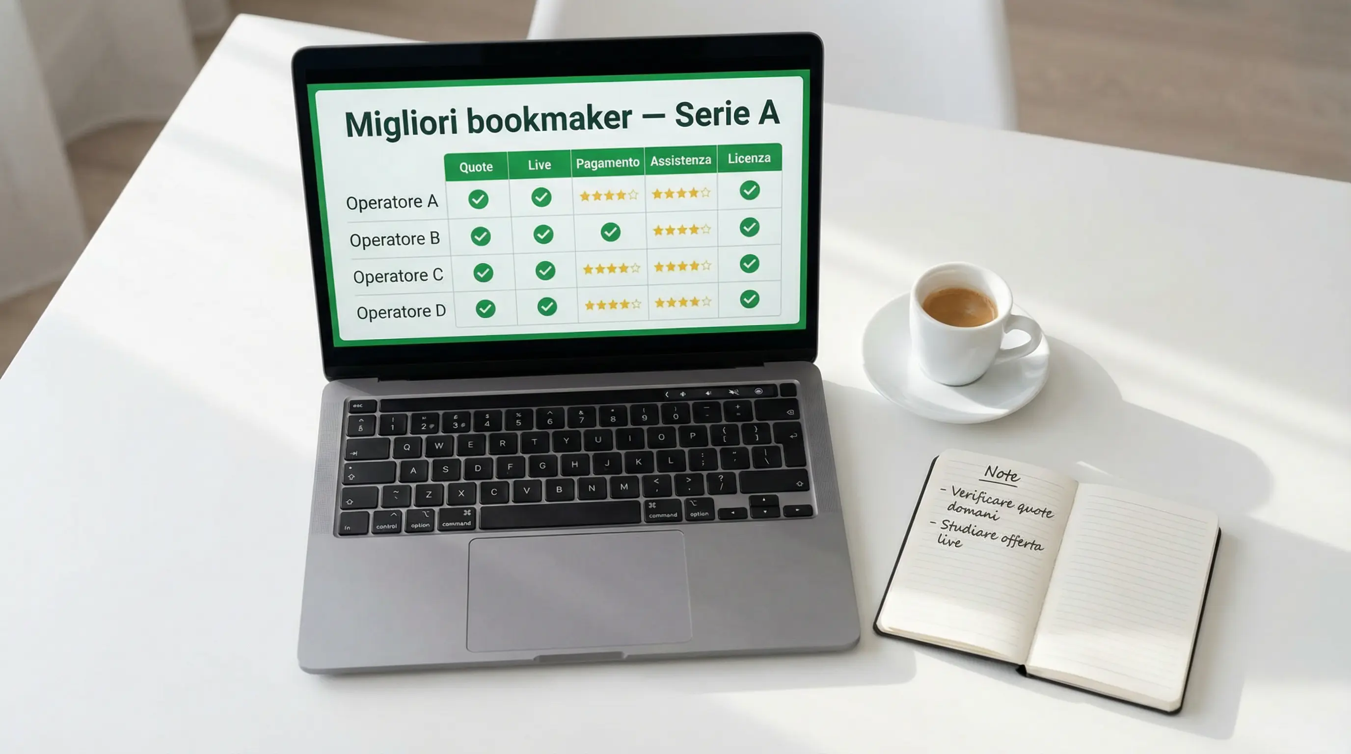 I migliori bookmaker per scommesse Serie A